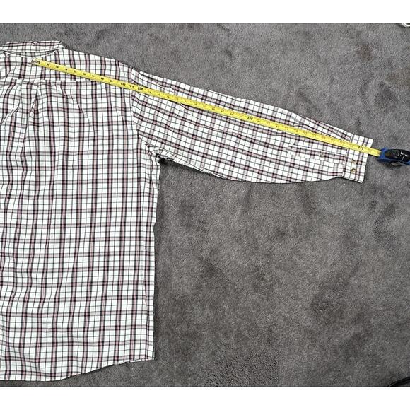 LL Bean Sz XXL Tall Traditional Fit Scotch Plaid Cotton Button Down Long Sleeve - Picture 9 of 12